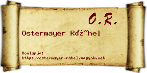 Ostermayer Ráhel névjegykártya